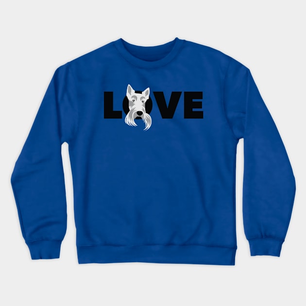 LOVE cute scottish terrier dog Crewneck Sweatshirt by keeplooping